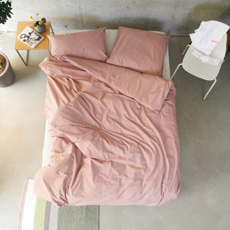 Rose Linge de lit coton bio