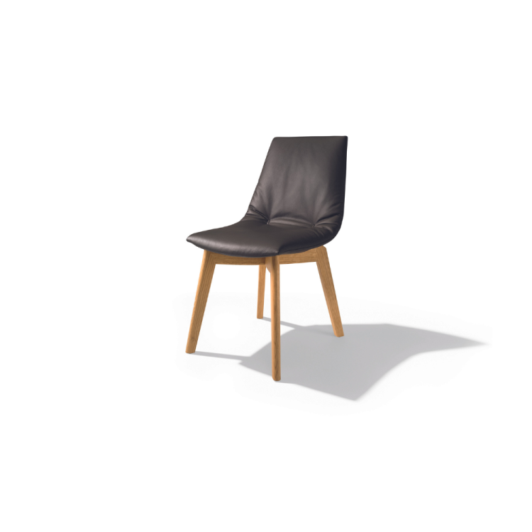 Chaise en chêne massif et...