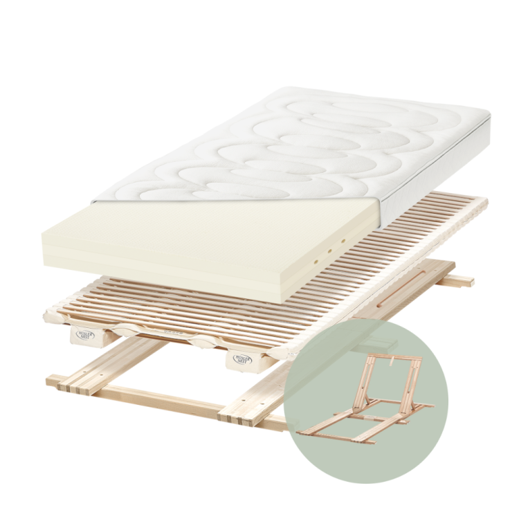 Literie complète avec tête relevable DeLuxe Hüsler Nest
